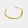 Best We Are Emte Abstract Cuff Bracelet in Gold Plated