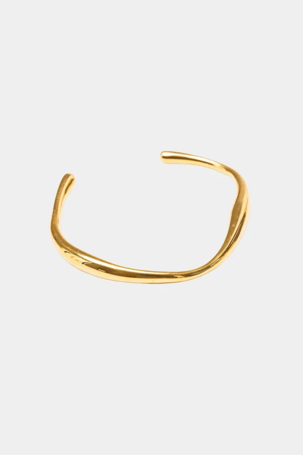 Best We Are Emte Abstract Cuff Bracelet in Gold Plated