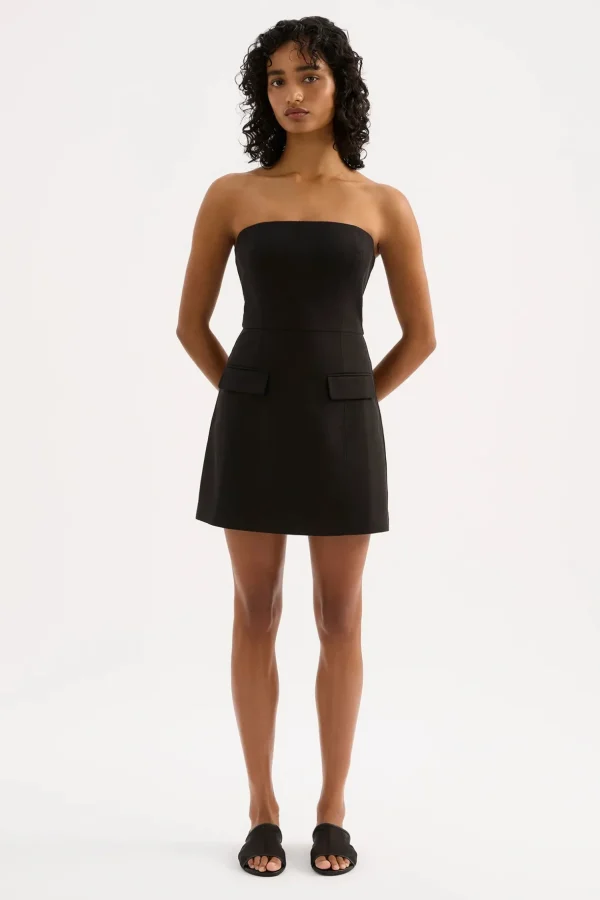 Discount Nude Lucy Agnes Mini Dress - Black