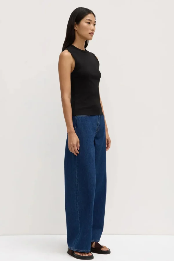 New Assembly Label Antonia Jersey Tank - Black