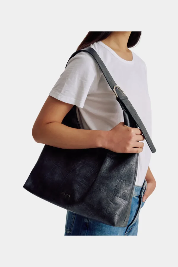 Online Brie Leon Anya Tote - Charcoal Patchwork