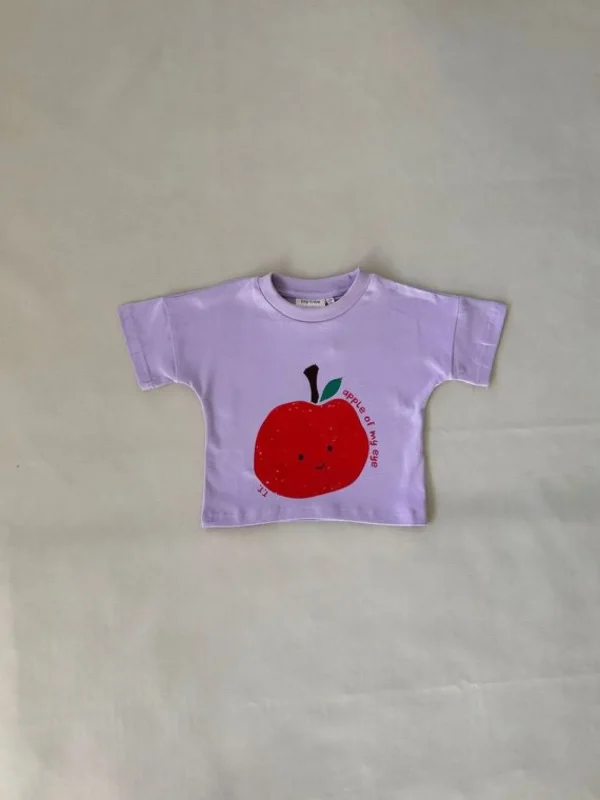 Clearance Tiny Trove Apple Relaxed Tee - Lilac