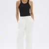 Hot Assembly Label Aria Linen Pant - Antique White