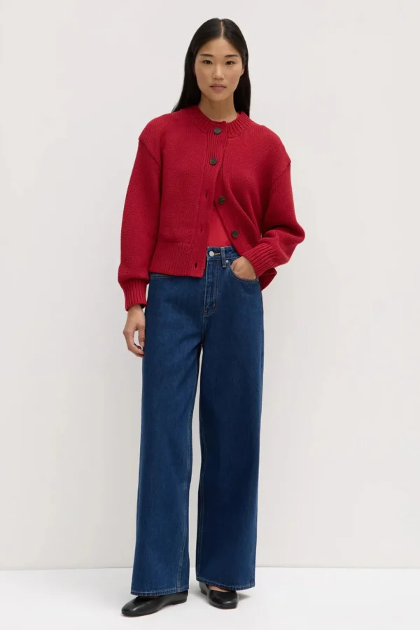 Fashion Assembly Label Ava Knit Cardigan - Dark Cherry