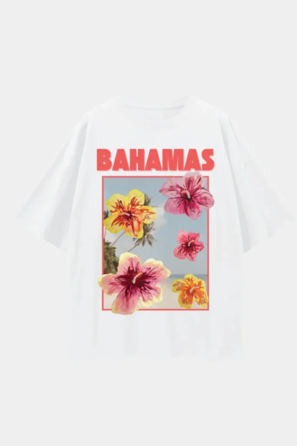 Fashion Maku Bahamas Oversize Tee - White
