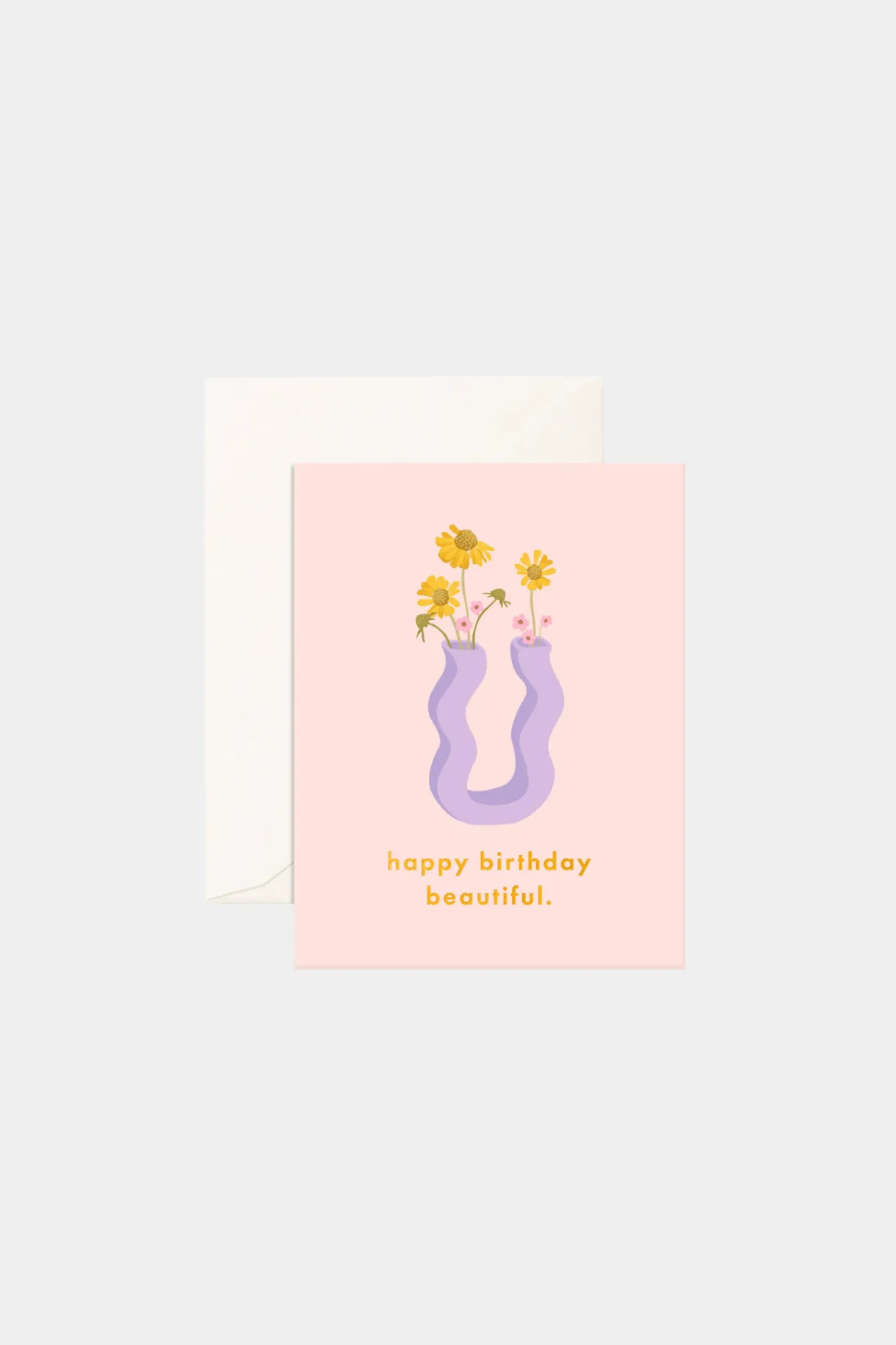 birthday_beautiful_wiggle_0.webp Best Fox u0026 Fallow Birthday Beautiful Wiggle Vase Greeting Card