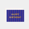 Fashion Fox u0026 Fallow Birthday Cobalt Mini Greeting Card