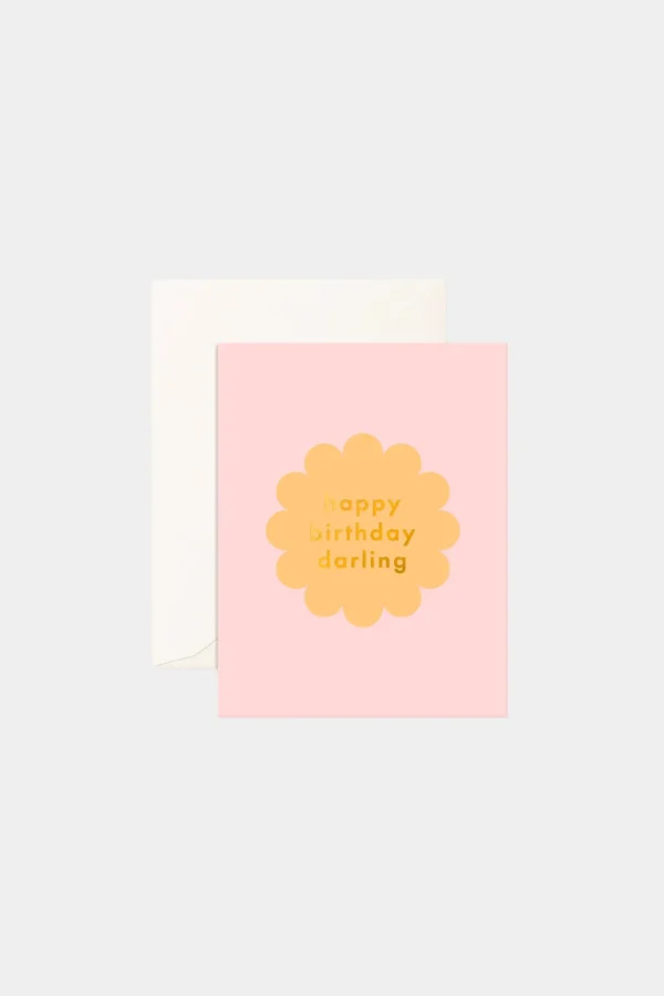 Discount Fox u0026 Fallow Birthday Darling Petal Greeting Card