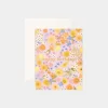 Hot Fox u0026 Fallow Birthday Floralscape Greeting Card