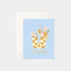 Hot Fox u0026 Fallow Birthday Pipe Vase Greeting Card