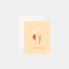 Best Fox u0026 Fallow Birthday Tailflower (Vase Orchid) Greeting Card