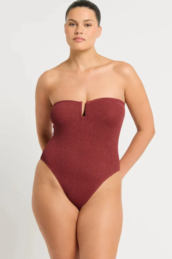 Fashion Bond-Eye Swim Blake One Piece - Carmine