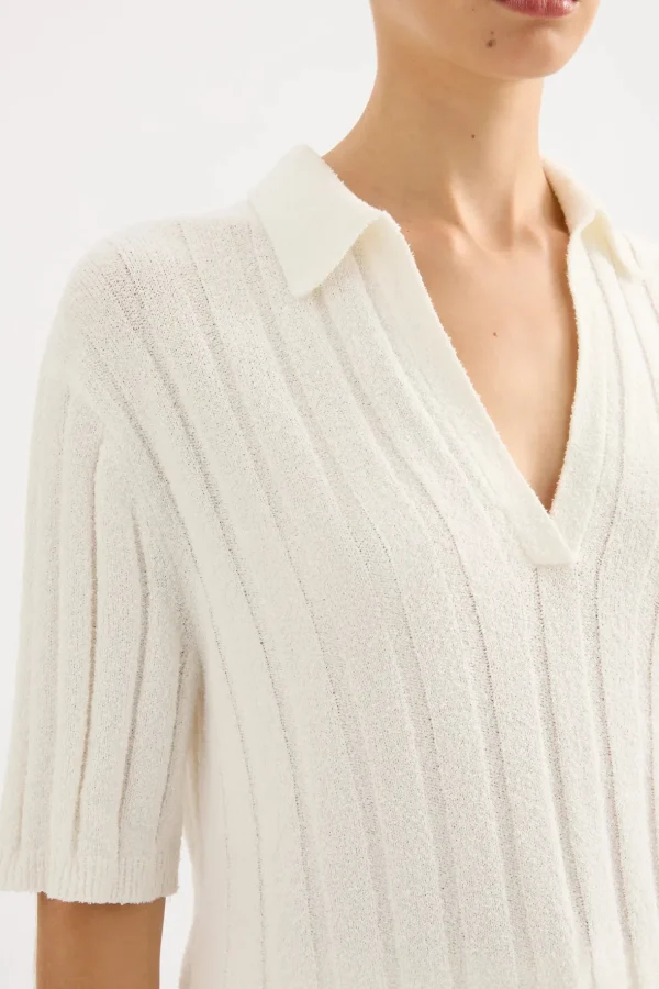 Fashion Nude Lucy Brinkley Knit Top - Salt