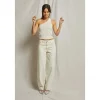 Outlet Perfect White Tee Call Me One Shoulder Rib Tank