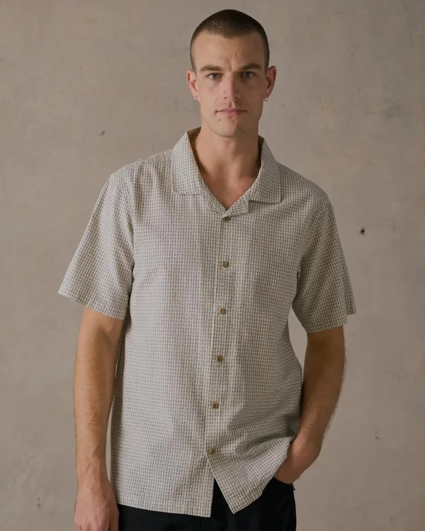 Clearance Mctavish Camp Collar Shirt - White Multi