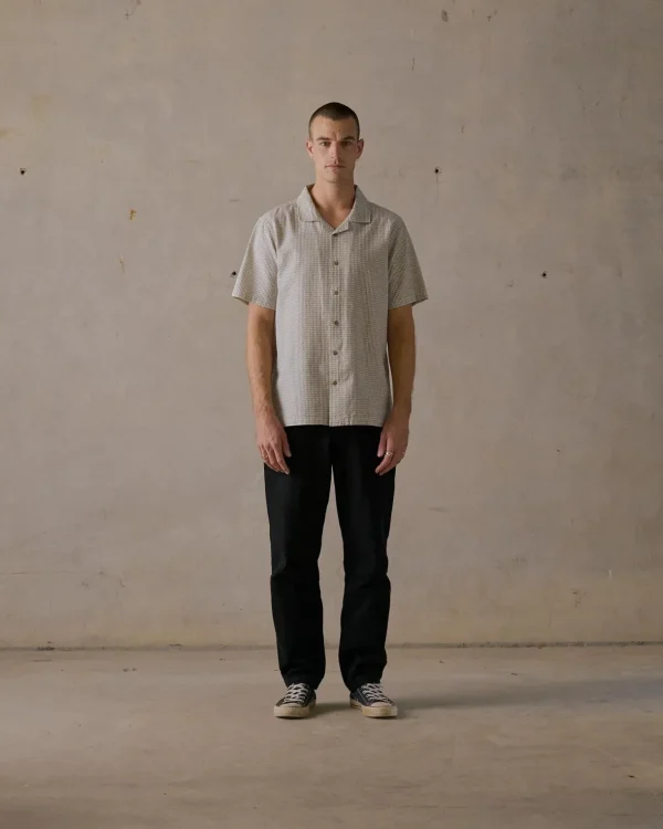 Clearance Mctavish Camp Collar Shirt - White Multi