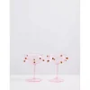 Best Maison Balzac 2 Champagne Coupes - Pink & Amber