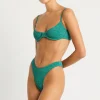 Hot Bond-Eye Swim Christy Brief - Teal Lurex