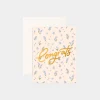 Clearance Fox u0026 Fallow Congrats Forget-Me-Not Greeting Card
