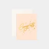 Fashion Fox u0026 Fallow Congrats Stars Cream Greeting Card