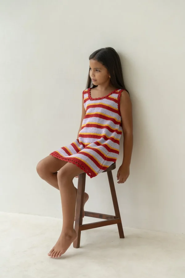 Fashion Illoura The Label Crochet Mini - Sunset Stripe