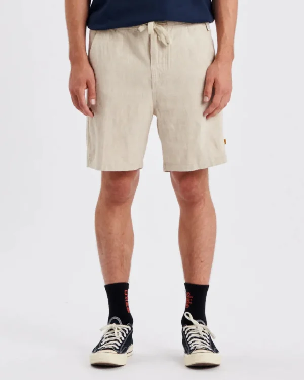 Fashion The Critical Slide Society Cruiser Linen Short - Ecru