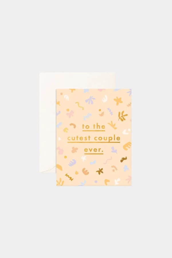 Fashion Fox u0026 Fallow Cutest Couple Fresco Greeting Card