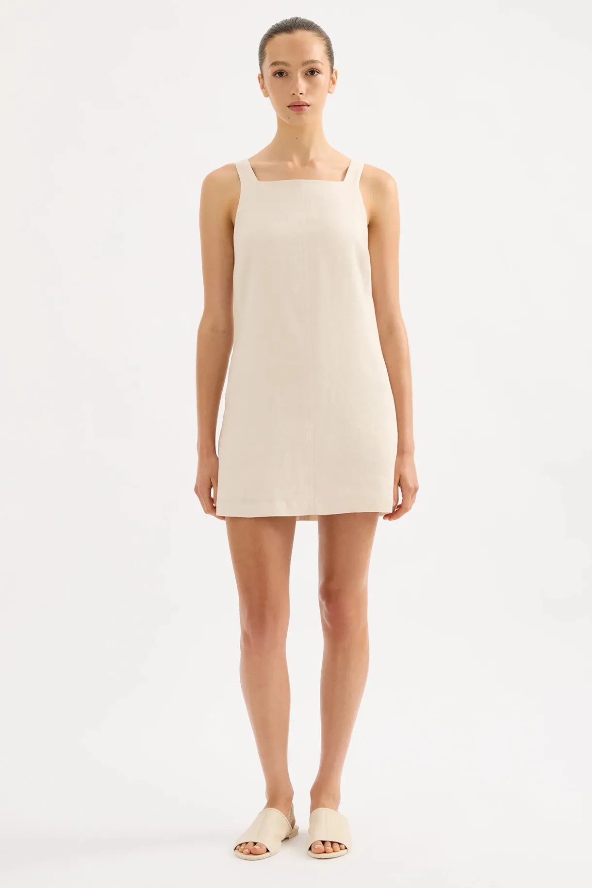 eden_linen_mini_dress__cr_0.webp New Nude Lucy Eden Linen Mini Dress - Cream