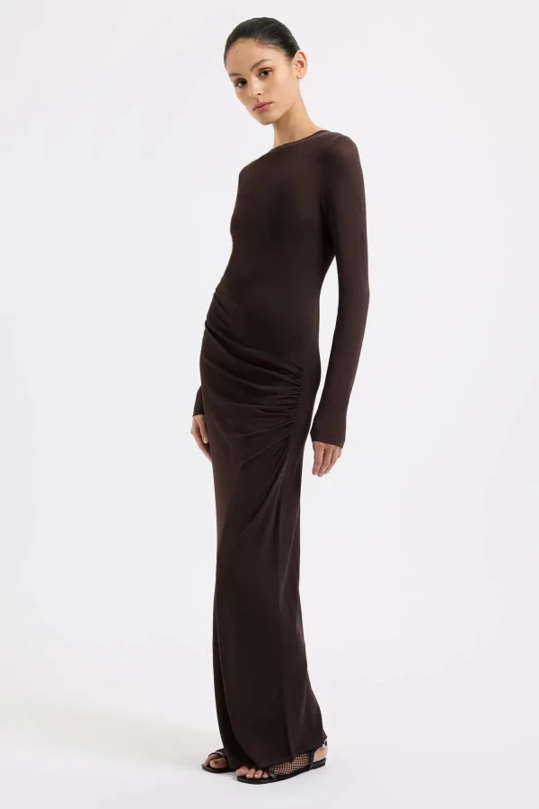 New Nude Lucy Evelyn Knit Maxi Dress - Espresso
