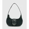 Fashion Brie Leon Everyday Mini Baguette Bag - Indigo Black Suede