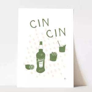 Fashion Camellia Pickle Fine Art Print - Cin Cin A4