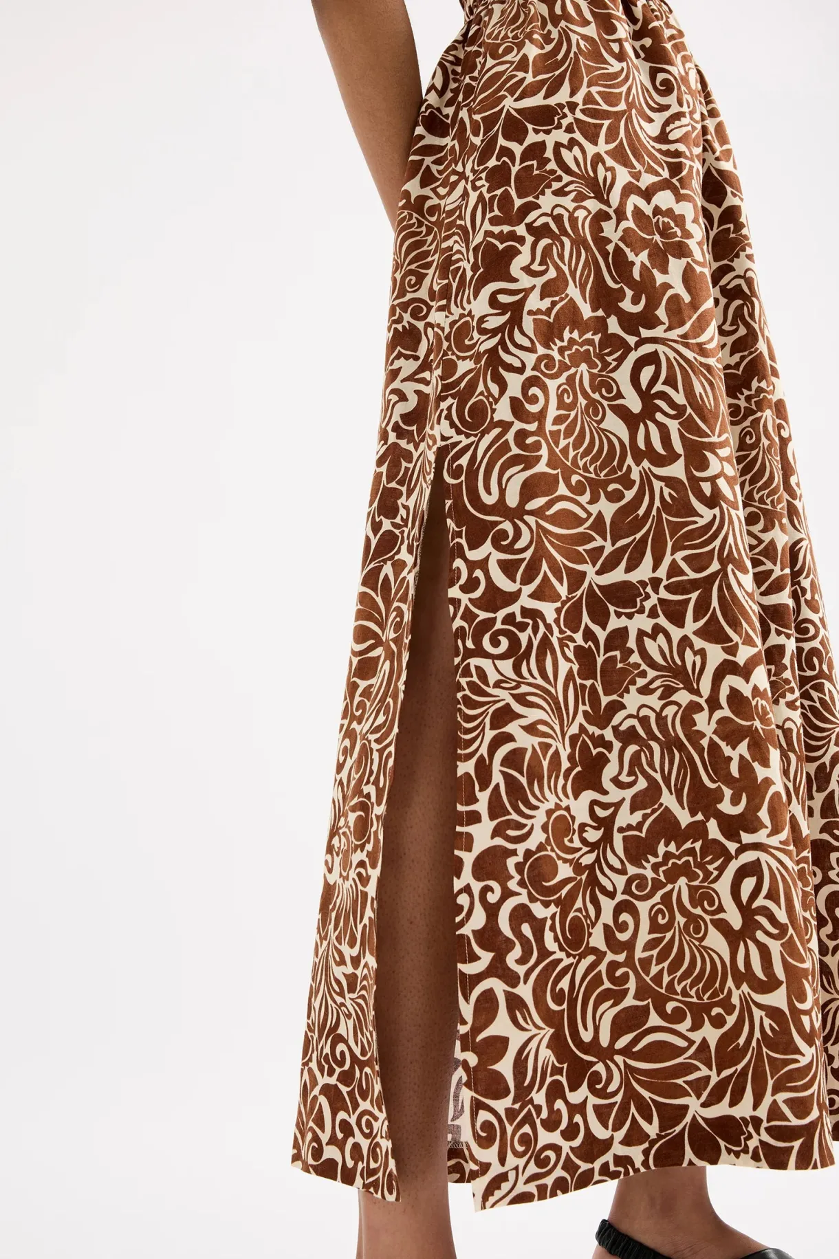 florense_shirred_maxi_dre_2.webp New Nude Lucy Florense Shirred Maxi Dress
