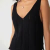 Sale Arcaa Movement Gia Pointelle Knit Tank - Black