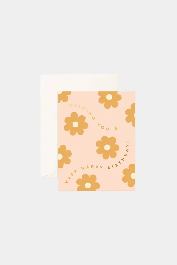 Outlet Fox u0026 Fallow Happy Birthday Daisy Chain Greeting Card
