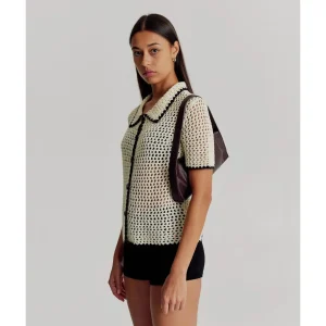 Fashion Brie Leon Harlow Slouch Mono Baguette Bag - Choc Nappa