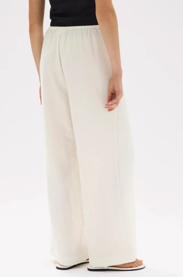 Discount Assembly Label Heather Silk Blend Pant - Cream