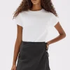 Outlet Assembly Label Heather Silk Blend Wrap Skirt - Black