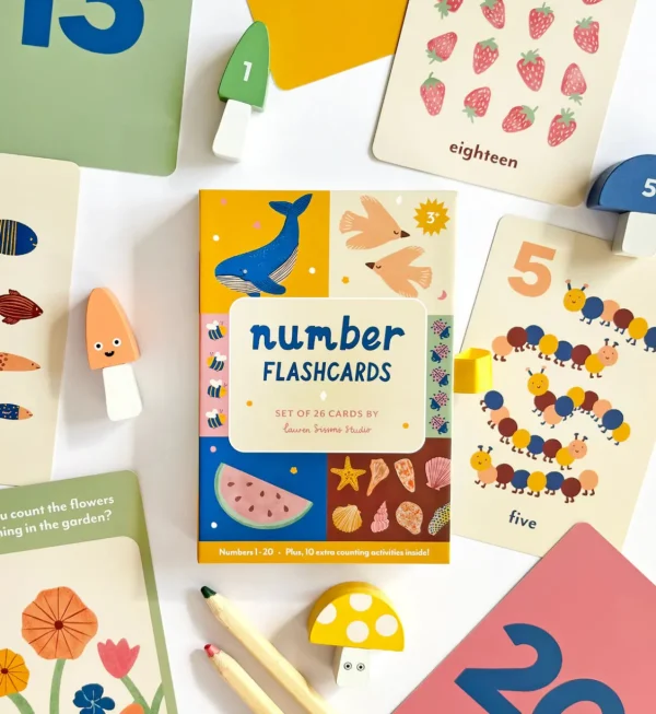 Fashion Lauren Sissons Studio Illustrated Number Flashcards