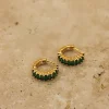 New Love From Lilou Ivy Earring - Emerald / Gold