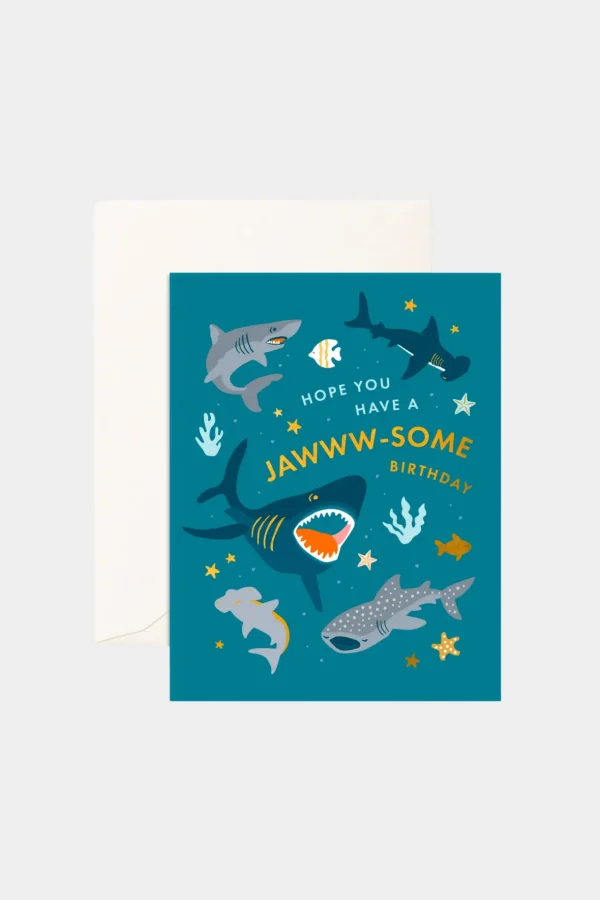 Discount Fox u0026 Fallow Jawww-some Birthday Greeting Card