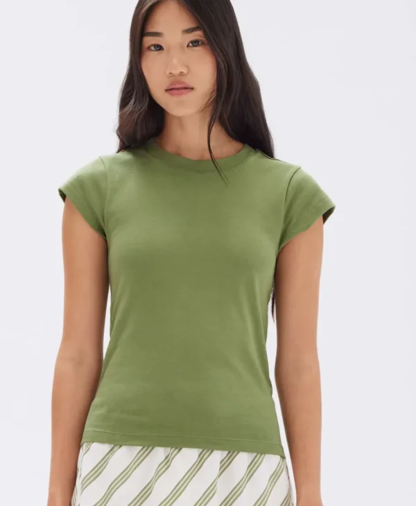 Hot Assembly Label Josie Short Sleeve Tee - Pandan