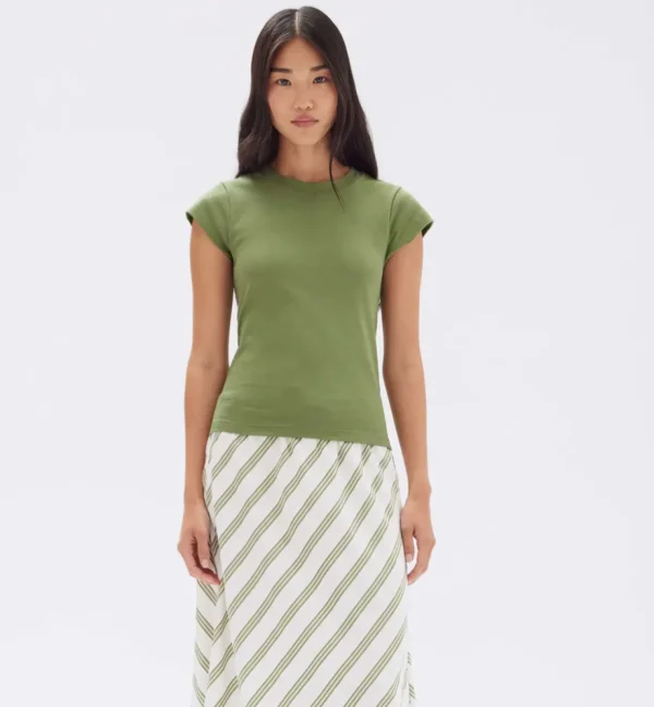Hot Assembly Label Josie Short Sleeve Tee - Pandan