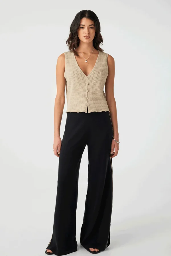 New Arcaa Movement Jude Reversible Knit Vest - Taupe