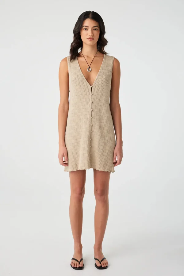 Discount Arcaa Movement Jude Reversible Mini Dress - Taupe