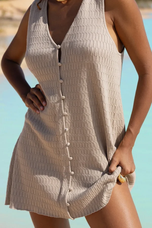 Discount Arcaa Movement Jude Reversible Mini Dress - Taupe