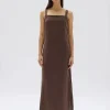 Sale Assembly Label Juno Linen Midi Dress - Ganache