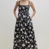 Hot Nude Lucy Linen Maxi Dress - Alba