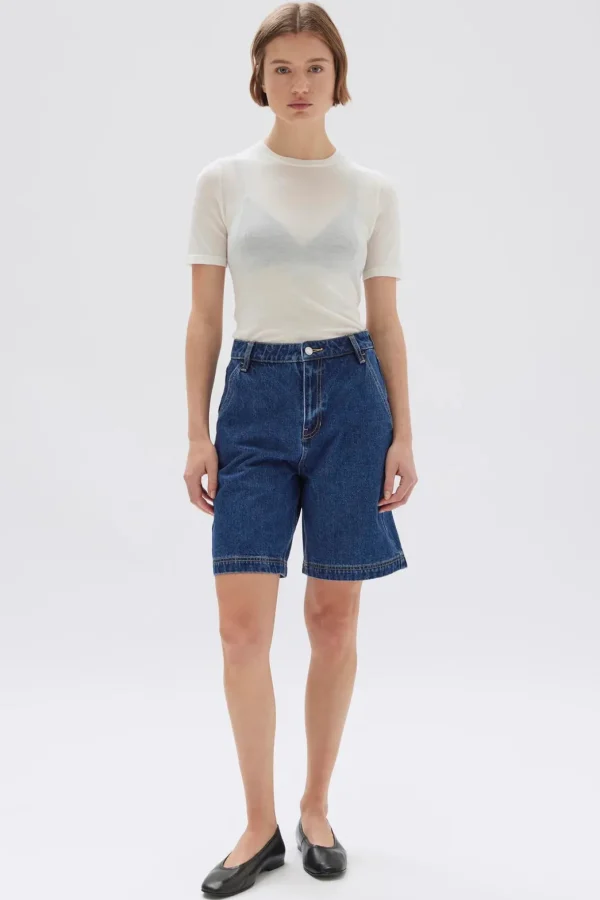 Discount Assembly Label Longline Denim Short - Heritage Blue