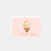 Outlet Fox u0026 Fallow Lots Of Love Vase Mini Greeting Card