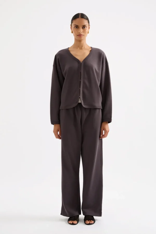 New Nude Lucy Lounge Fleece Trackpant - Coal